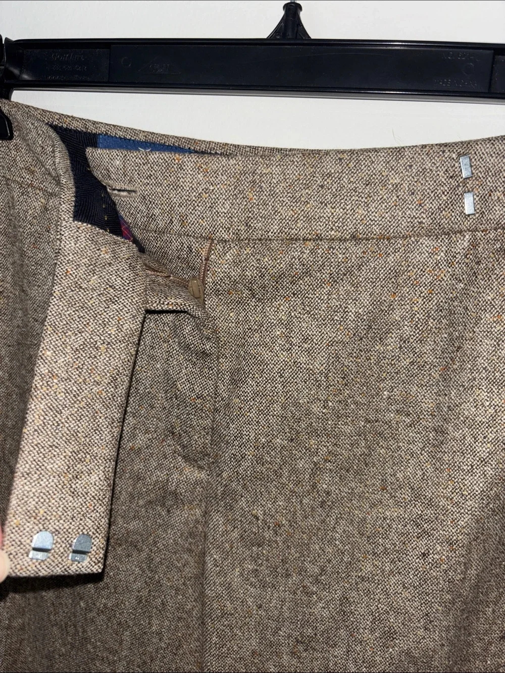 Faconnable Brown Wool Tweed Jacket Sz XL & Pant Sz 12 - Picture 15 of 16